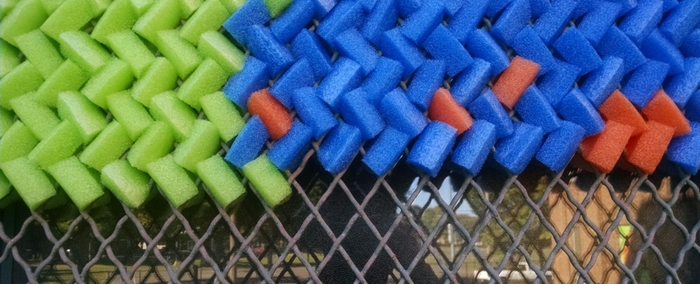 A close-up photo of the pool noodles
